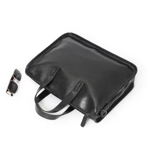 Borsa da lavoro ventiquattrore in pelle da uomo tracolla grande capacità viaggio.