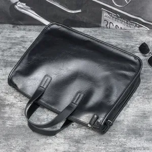 Borsa da lavoro uomo in pelle ventiquattrore business tracolla grande borsa per computer