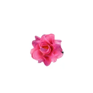 Roze verloop stof bloem haarclip voor vrouwen, bohemien haarspeld vakantie haaraccessoire.