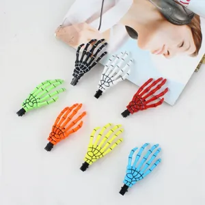 Halloween Gotico Scheletro Mano Molletta per Capelli Resina Plastica Forcina Orrore Festa Decorativo Accessori per Capelli per Donne