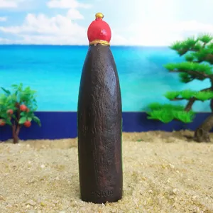 Wooden black king figurine sandplay toy miniature game accessory figure desk display decoration item