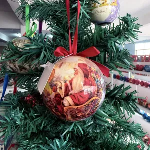 Vintage Weihnachtsmann Weihnachtsbaum Kugel zum Aufhängen für feiertagliche Heimdekoration