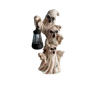 Halloween Geist Laterne Kunstharz Figur Garten Rasen Hof gruselige Dekoration Ornament