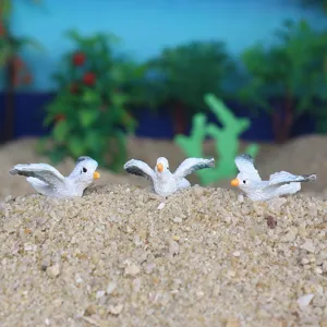 Miniature seagulls sandbox toys set, perfect for micro landscape decoration and psychology sandbox.