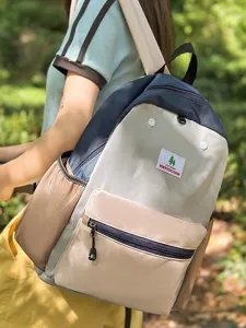 Casual σακίδδιο πλάτης color-block για γυναίκες και φοιτητές με μεγάλη χωρητικότητα ταξιδιού