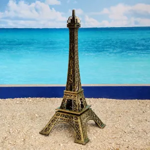 Bronzefarbene Eiffelturm Modell Figur, Sandspielzeug psychologische Sandkasten Skulptur.