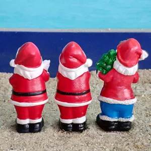 Santa Claus resin figurine micro landscape toy desktop decoration Christmas gift ornament