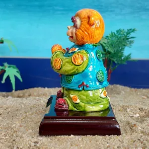 Hars Chinese dierenriem aap beeldje ornament sculptuur bureau decoratie speelgoed.