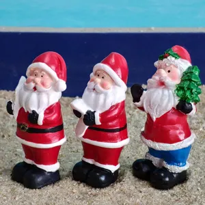 Santa Claus resin figurine micro landscape sand toy desktop decoration cute miniature