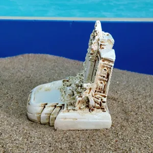 Detailed miniature of the Roman Trevi Fountain, perfect for sand tray therapy and souvenirs.