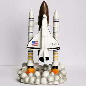 Space shuttle rocket model desktop ornament miniature toy science fiction room decor collection.