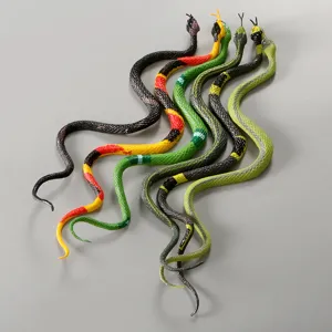 Giocattolo serpente di simulazione modello animale in vinile supporto scherzo realistico