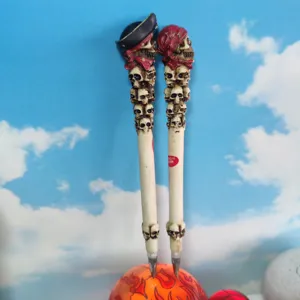 Halloween pirate skull resin ballpoint pen creative novelty stationery gift product