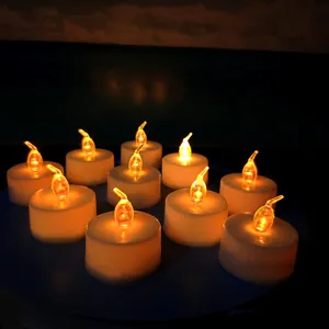 LED tea light candles warm yellow electronic flameless candles for romantic party proposal