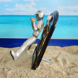 Baseball player figurine trophy sports memorabilia desk ornament collectible gift display
