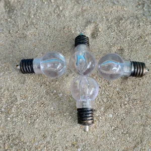 Clear miniature LED bulb decorative accessories, perfect for creative styling and party displays.