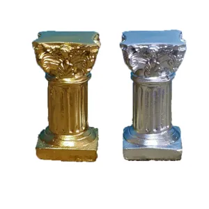 Mini Römische Säule Requisiten Gold Silber Harz Säulen für Fotografie Studio Dekor Display