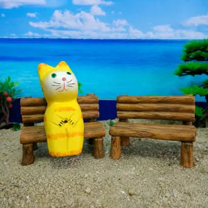 Mini Resin Tree Stump Chair Phone Holder Cute Micro Landscape Desktop Decoration Miniature Table Ornament