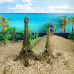 Eiffelturm Miniatur Sandspielzeug Metall Gebäude Figur Deko Schreibtisch Ornament