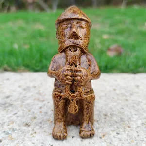 Mittelalterlicher Krieger Harz Figur Retro Stil Desktop Ornament Heimdekor Skulptur
