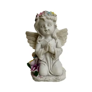 Vintage ange figurine fée statue décoration jardin photographie accessoire modèle blanc