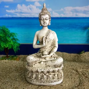 Thai style Sakyamuni Buddha resin statue craft ornament for home decoration tabletop display