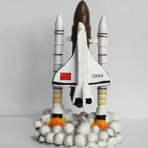 Space Shuttle Model Rocket Toy CNSA Ornament Desktop Decor Collectible Gift Space Science Display