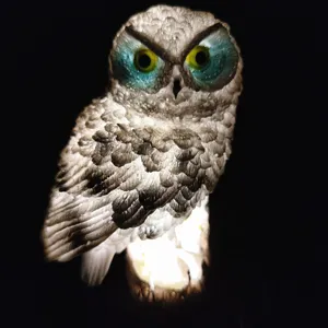 Solar owl garden light LED waterproof outdoor landscape lawn stake lighting for yard decor