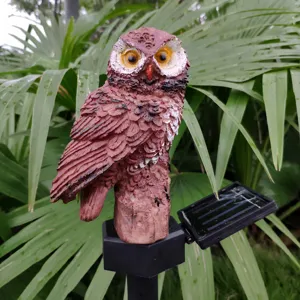 Owl solar garden light outdoor waterproof LED lawn stake light for yard patio yard decor