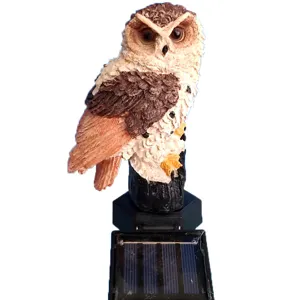 Solar owl garden light outdoor waterproof LED lawn landscape stake decoration lamp