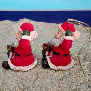 Mini Santa Claus resin ornament pendant for Christmas tree decoration micro landscape