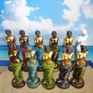 Goddess resin statue figurine ancient Greek mythology home decor desktop ornament display piece.