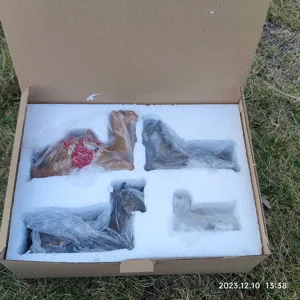 Resin animal figurine set resin crafts nativity set camel and animals decor box package