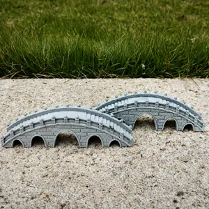 Miniature resin arched bridge for fish tank and micro landscape decoration 12.5cm