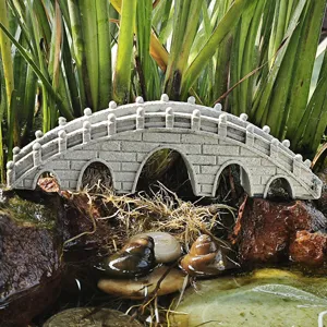 Resin Arch Bridge Fish Tank Decoration Miniature Rockery Landscape Ornament For Aquarium Tea Tray Decor
