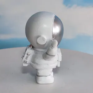 Resin astronaut figurine desktop decoration cute spaceman ornament for birthday