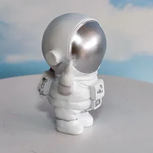 Cute astronaut figurine desktop ornament resin space man statue for home decor gift collection