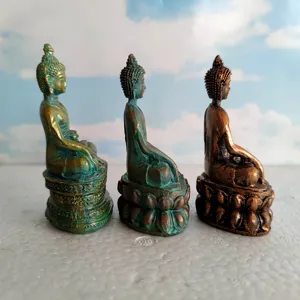 Buddha statue set meditation figurine resin craft miniature desktop decor sand tray toy