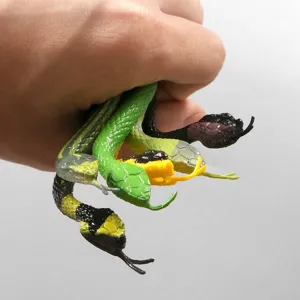 Giocattolo per bambini serpente di simulazione set di modelli di animali in vinile.
