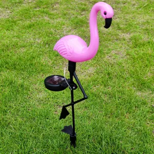 Solar flamingo garden light outdoor lawn stake decorative waterproof led landscape light