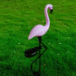 Solar flamingo garden light outdoor waterproof lawn landscape decorative led fixture