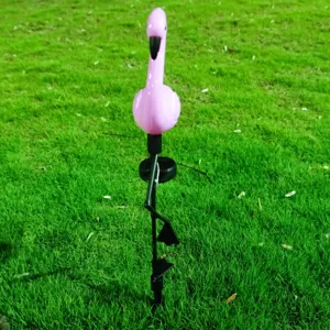 Solar flamingo garden light waterproof outdoor lawn decor LED landscape stake light