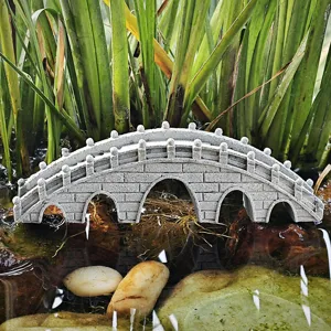 Resin arch bridge fish tank ornament landscaping micro landscape garden decoration bonsai decor