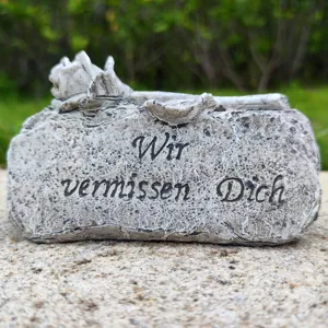 Memorial stone plaque grave decoration tribute remembrance outdoor garden ornament memorial stone
