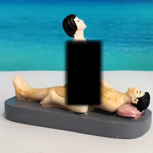 Adult human art couple figurine resin ornament erotic education model home desk decor