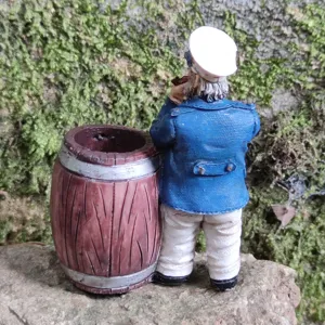 Miniatur Matrose Kapitän Stifthalter Harz Figur Tischdekoration Ornament für Zuhause Büro