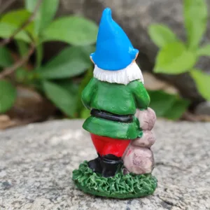 Hars tuinkabouter figuur miniatuur landschap ornament voor zandbak decoratie