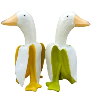 Creative banana duck resin ornament cute animal desktop decoration birthday gift decor