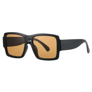 Lunettes de soleil carrees retro tendance a double pont avec protection UV pour tous les jours