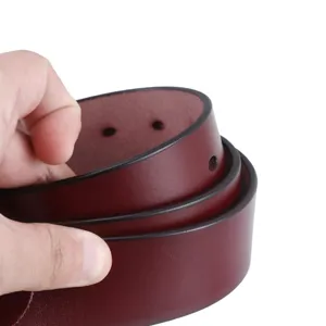 Cintura uomo vera pelle tinta unita casual affari bordeaux semplice ed elegante chic